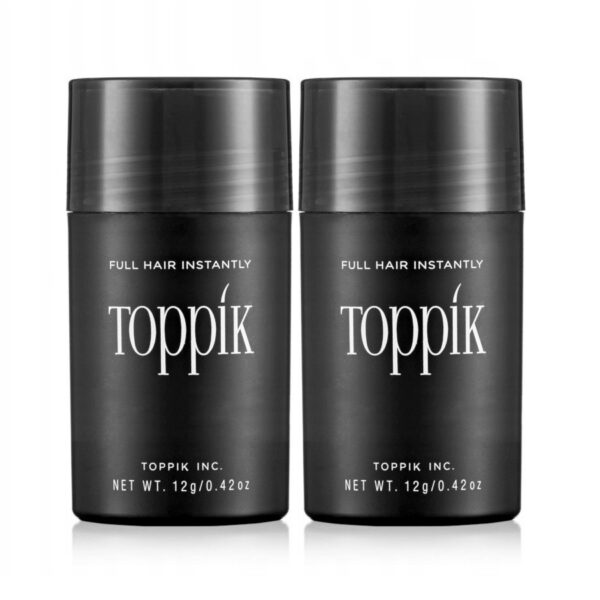 ZESTAW włókna keratynowe Toppik 2x 12g